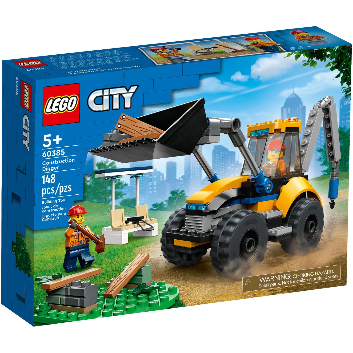 Конструктор LEGO City Строительный экскаватор 60385