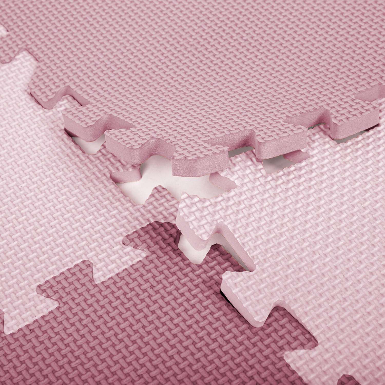 Коврик-пазл складной Юнландия развивающий модульный Розовый - фото 12