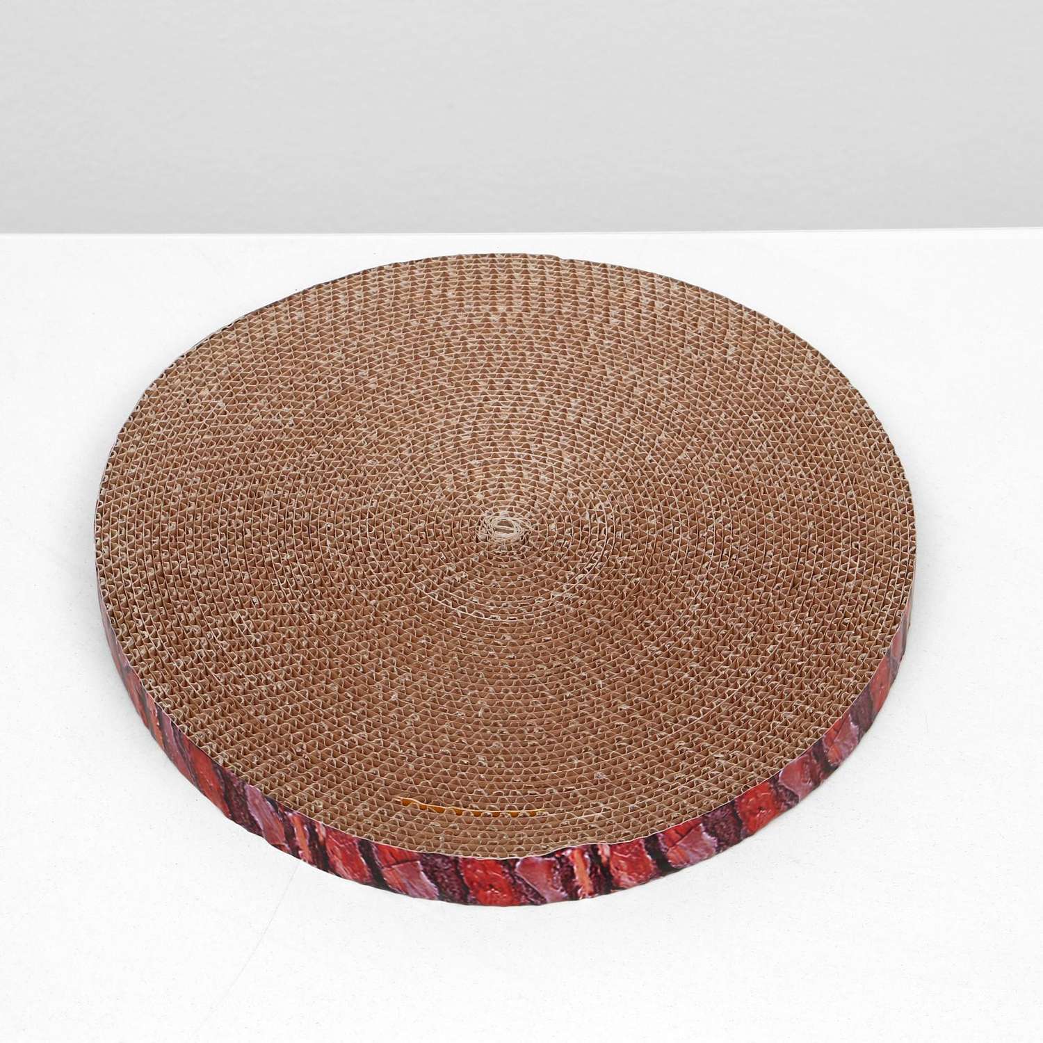 Гофрокогтеточка Пижон круглая «Спил сосны» с пропиткой 28х2.5 см - фото 1