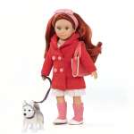 Кукла Lori by Battat Лори с собакой породы Хаски 15 см