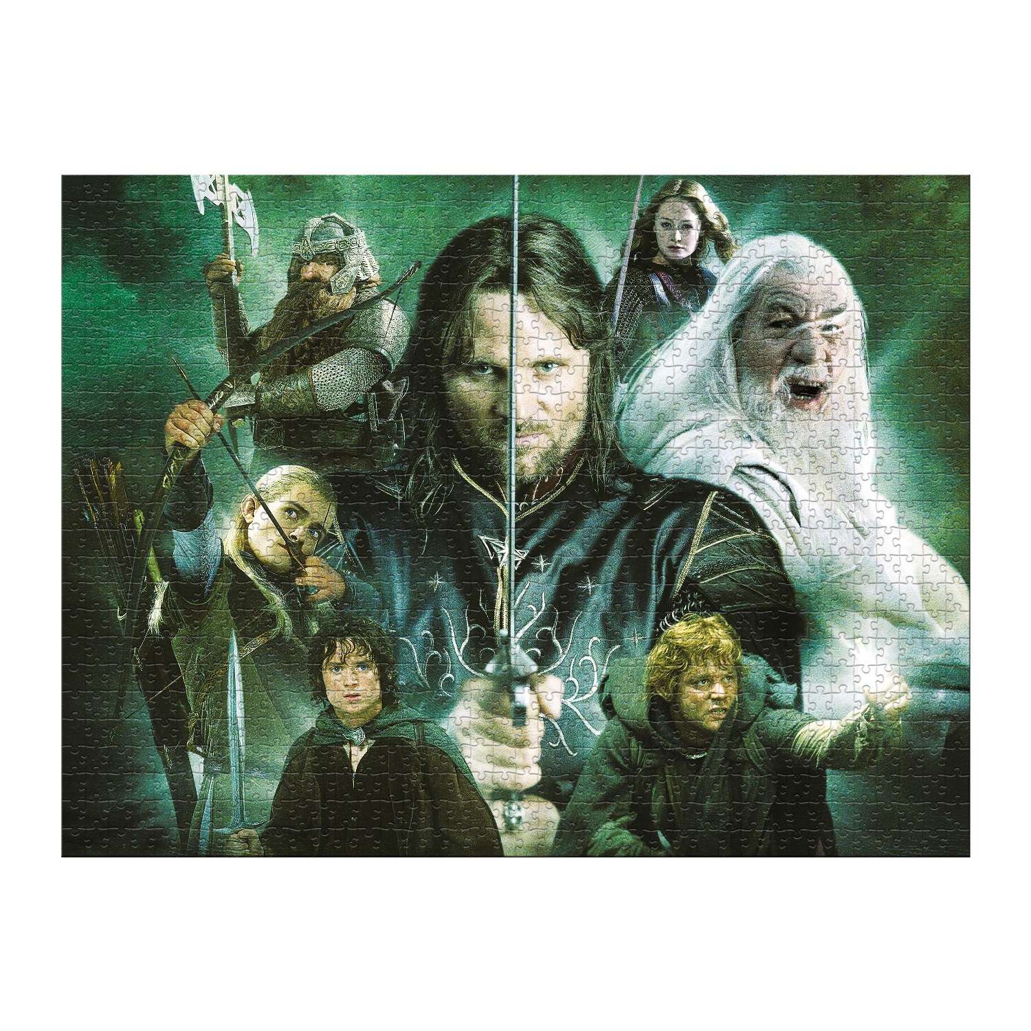 Пазл Winning Moves Lord of the Rings Властелин колец герои Средиземья 1000 деталей - фото 2
