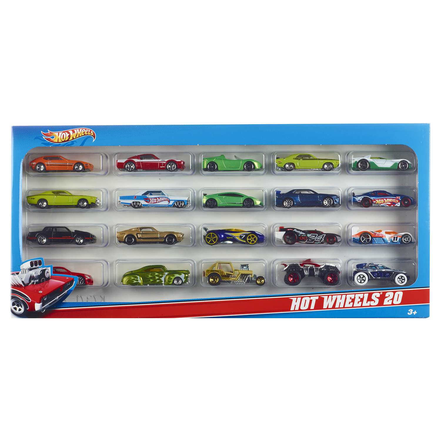 Набор Hot Wheels Базовые машинки 20 шт в ассортименте H7045 - фото 4