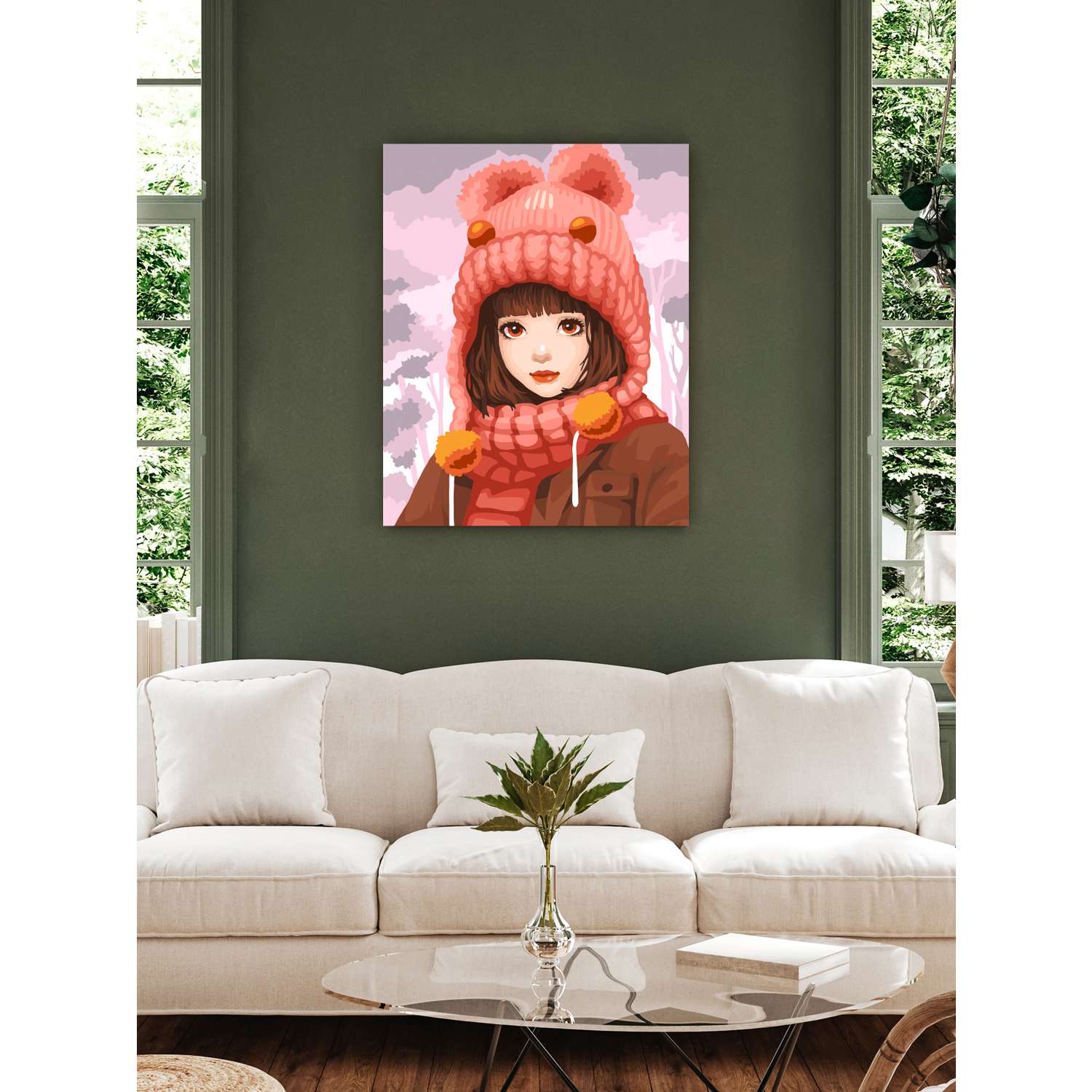 Картина по номерам Art sensation холст на деревянном подрамнике 40х50 см Милашка - фото 3