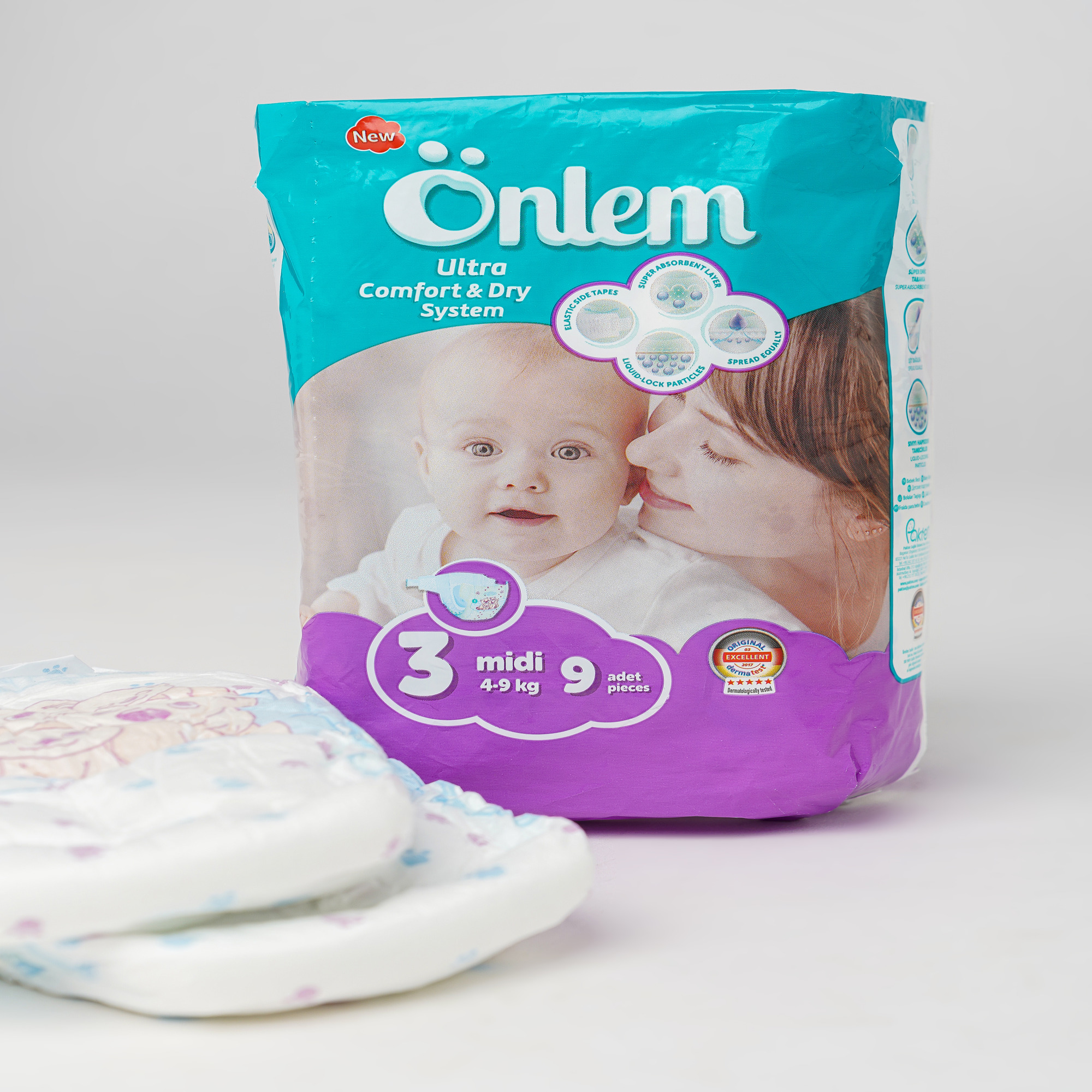 Подгузники Onlem Ultra Comfort Dry System для детей 3 4-9 кг 9 шт - фото 4