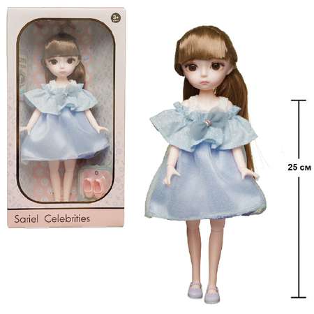 Кукла Junfa в голубом платье 25 см