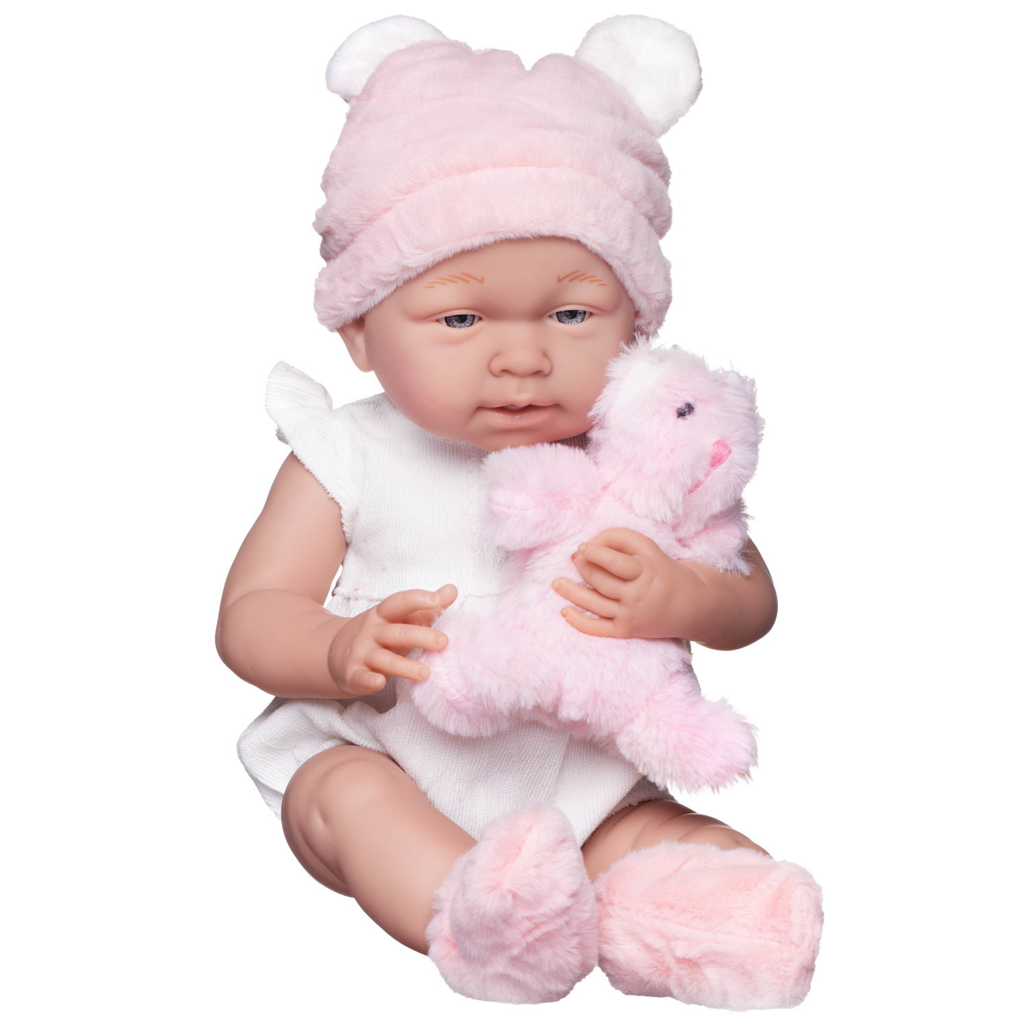 Кукла-пупс Junfa Pure Baby в белом боди с аксессуарами 40см WJ-22525 - фото 4