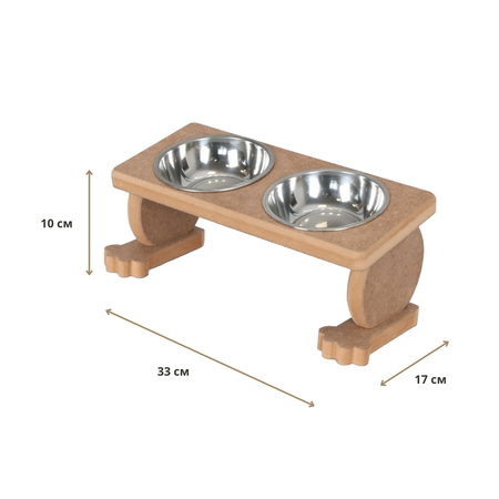 Двойная миска для кошек Kami Concept для собак мелких пород