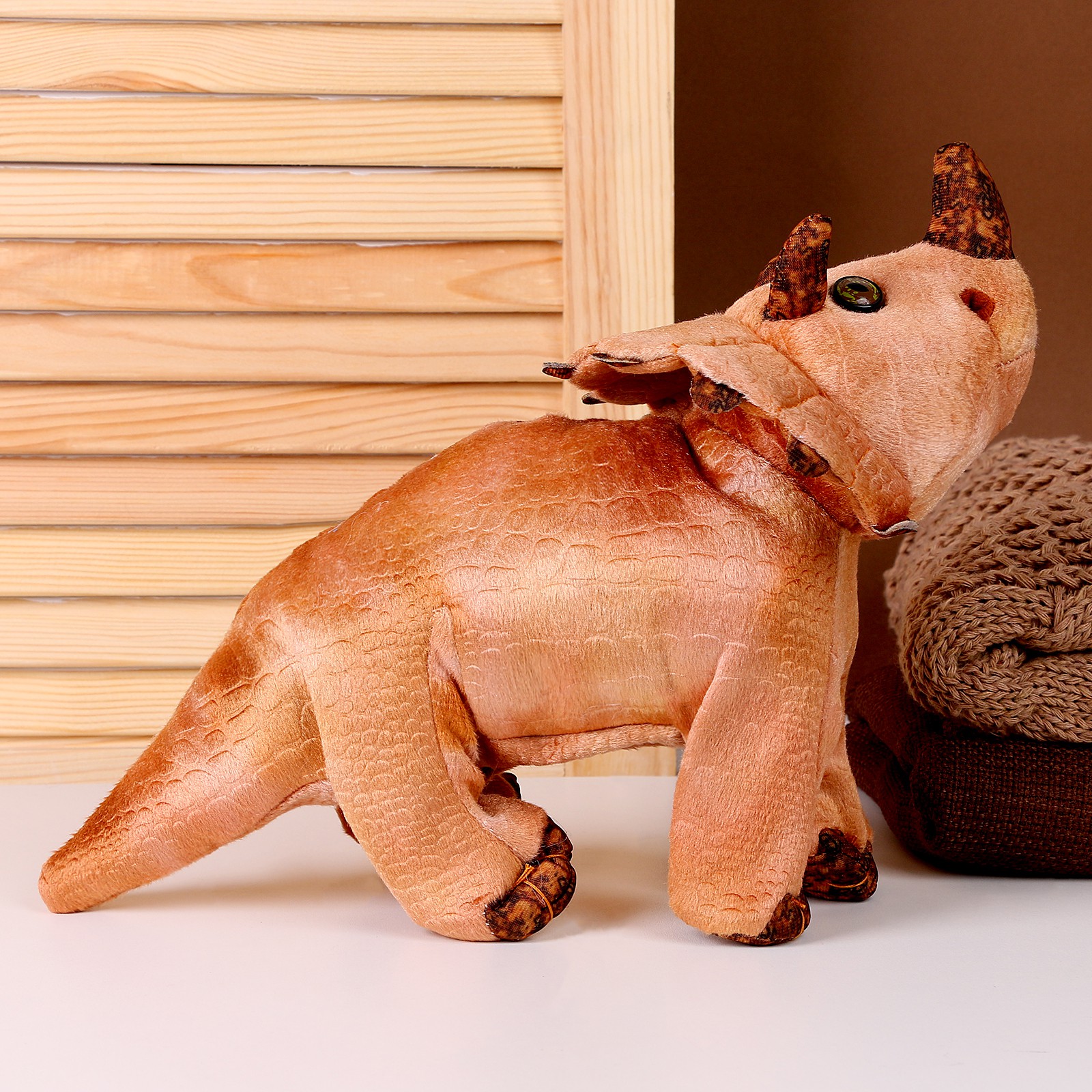 Мягкая музыкальная игрушка Sima-Land «Динозаврик» 42 см цвет бежевый - фото 2