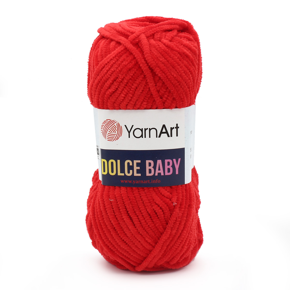 Пряжа для вязания YarnArt Dolce Baby 50 гр 85 м микрополиэстер плюшевая 5 мотков 748 красный - фото 4