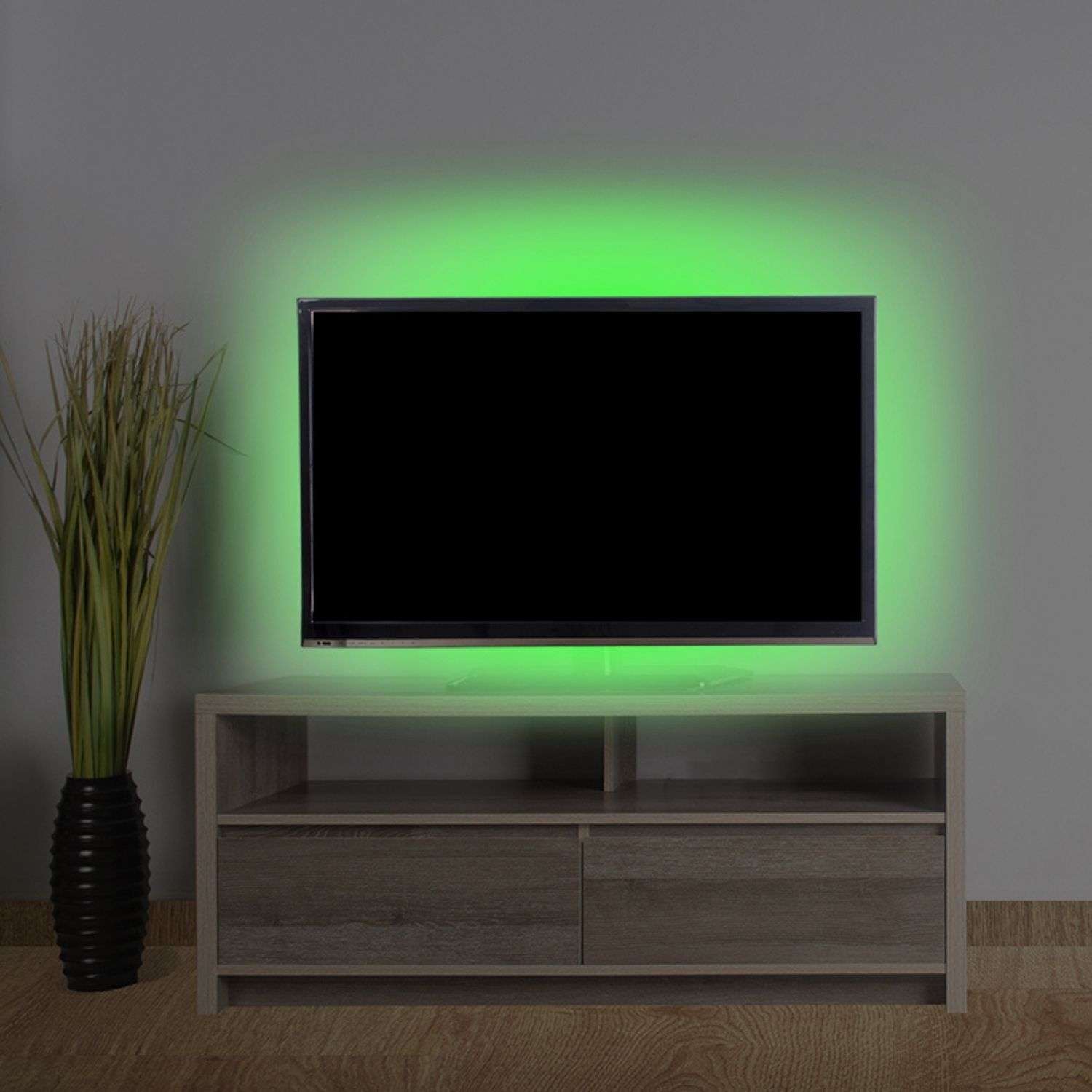 Светодиодная лента LAMPER зеленая USB с клеевым основанием для подсветки телевизора и компьютера 1 метр - фото 6