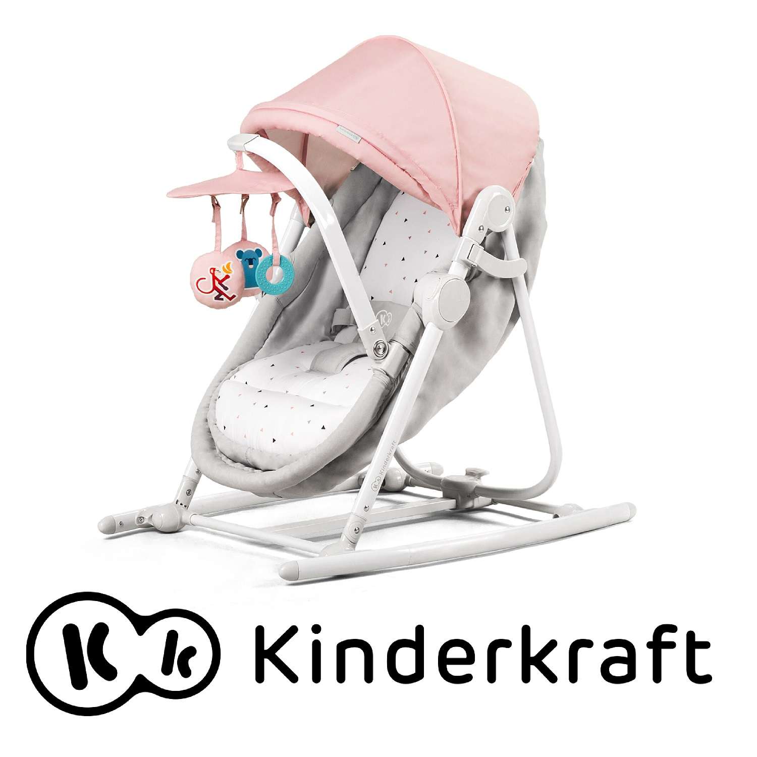 Колыбель-шезлонг Kinderkraft Unimo Pink - фото 2