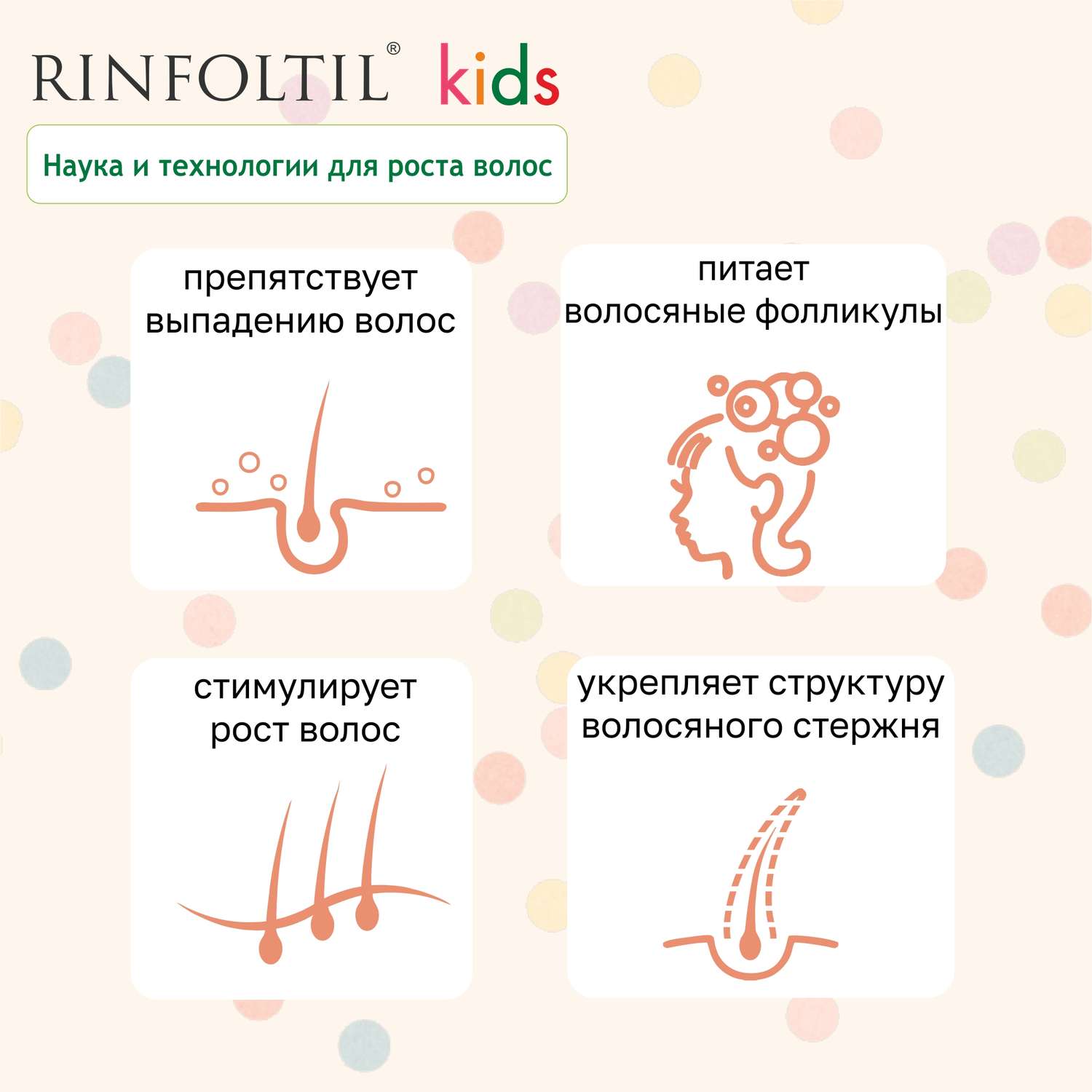 Сыворотка Rinfoltil KIDS для ухода за детскими волосами с липосомами - фото 3