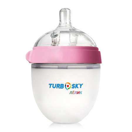 Бутылочка для кормления Turbosky Лёлик 150 мл pink