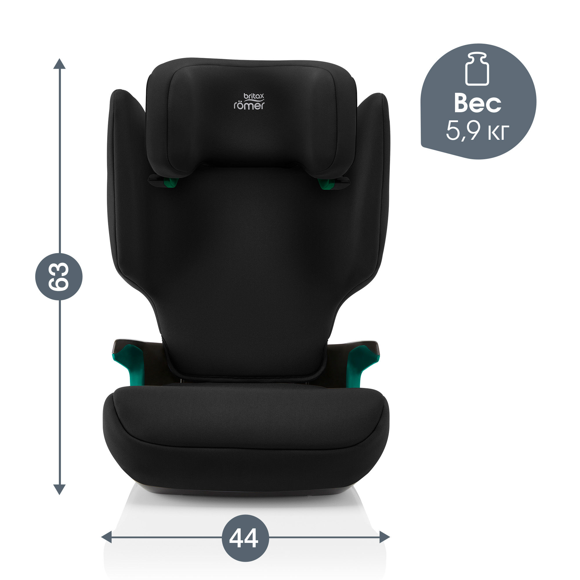 Автокресло Britax Roemer Discovery Plus Space Black Isofix 2/3 (15-36 кг) - фото 8