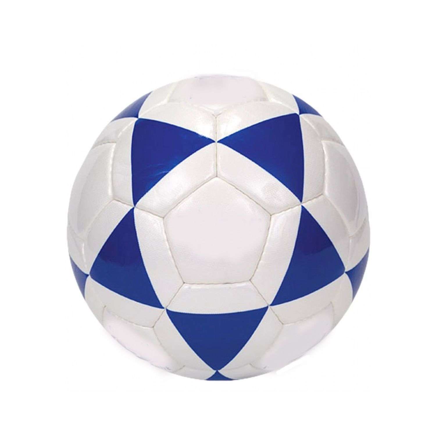 Футбольный мяч Uniglodis размер 5 бело-синий - фото 2
