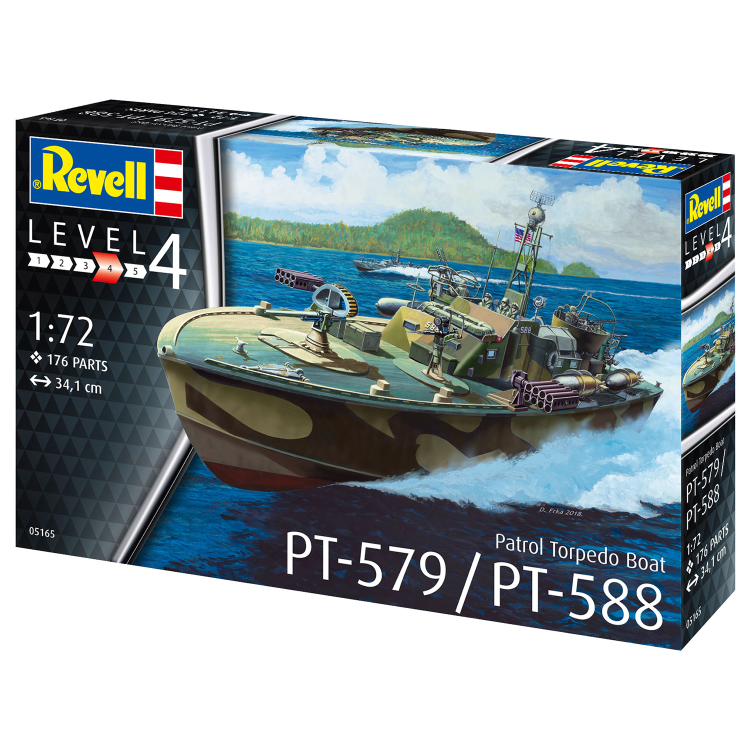 Сборная модель Revell Патрульная Торпедная Лодка PT-588/PT-579 late 05165 - фото 3