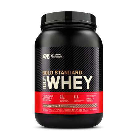 Протеин Optimum Nutrition Gold Standard 100% Whey 909 гр Шоколадный солод