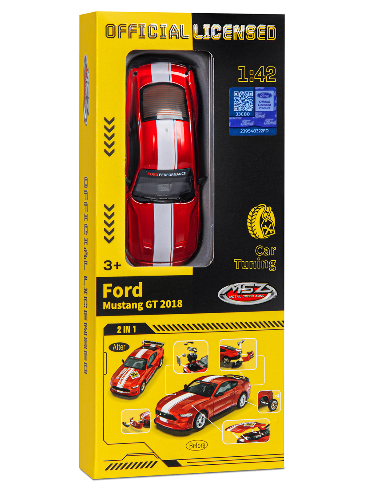 Автомобиль ДЖАМБО Ford 1:42 инерционный JB1251641 - фото 19