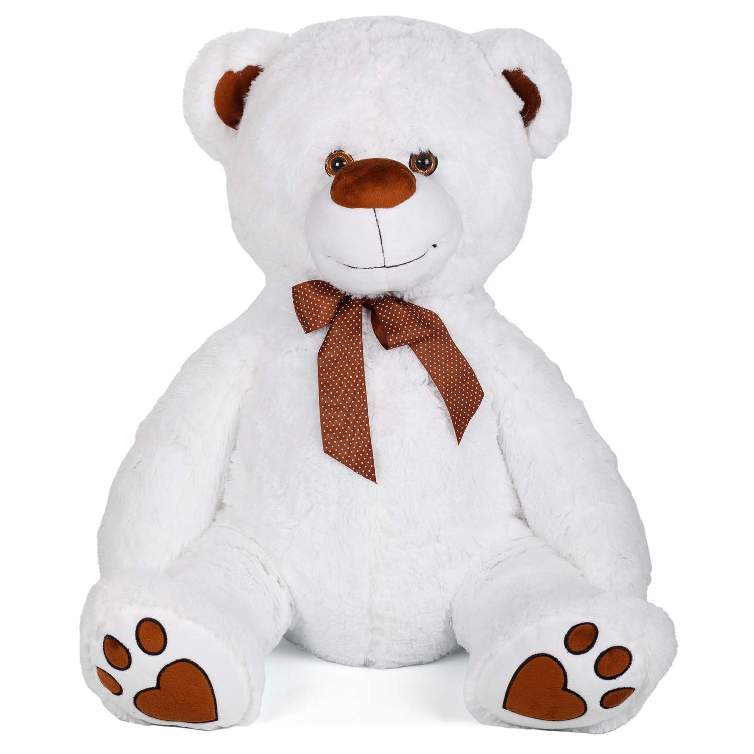 Мягкая игрушка Тутси Медведь Лапочкин игольчатый 60 см белый - фото 1