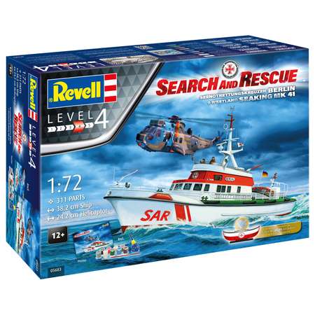 Набор Revell Спасательное судно SAR Set + вертолёт Westland Sea King