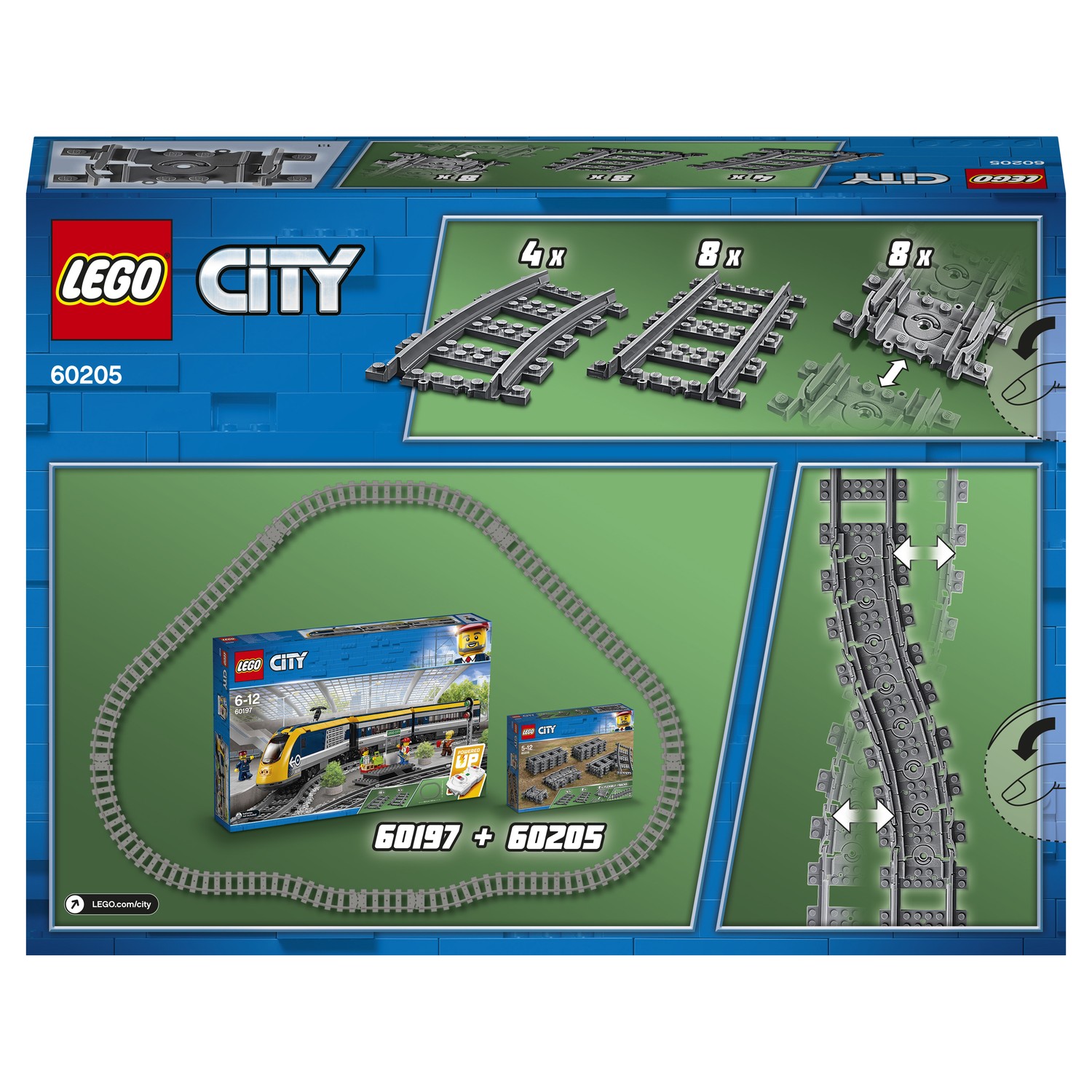 Конструктор LEGO City Trains Рельсы 60205 купить по цене 1349 ₽ в  интернет-магазине Детский мир