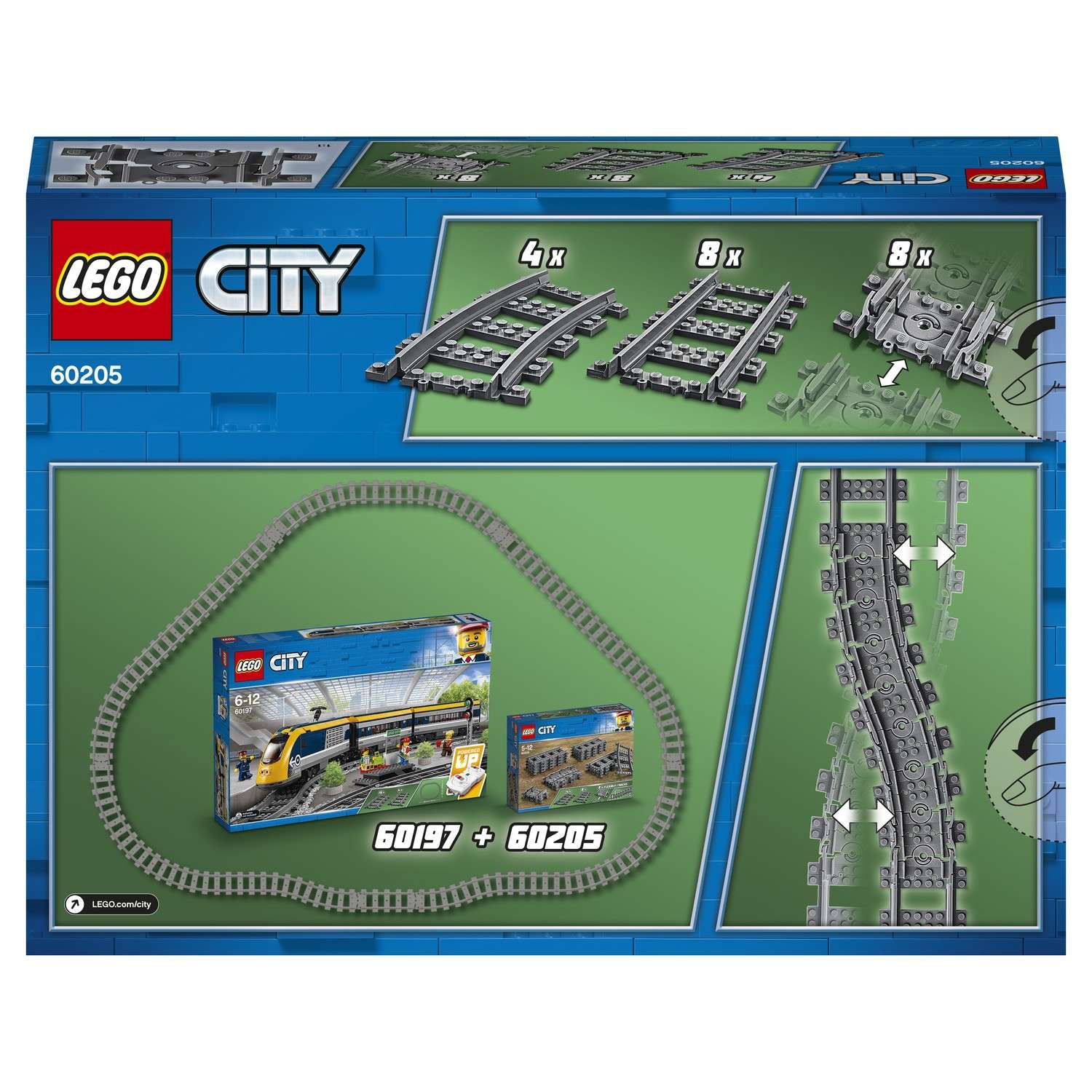 Конструктор LEGO City Trains Рельсы 60205 - фото 3