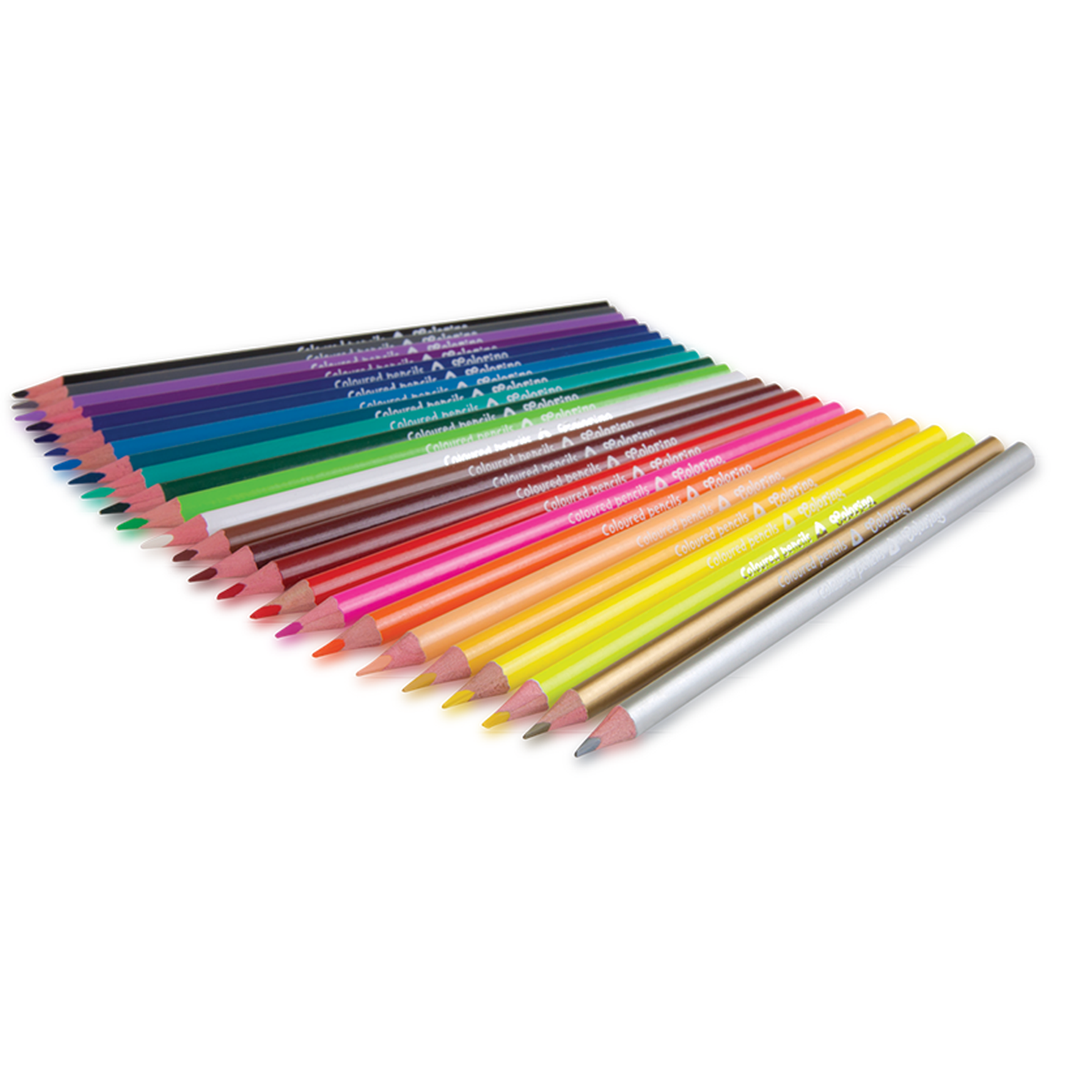 Цветные карандаши COLORINO Kids треугольные 24 цвета с точилкой - фото 2