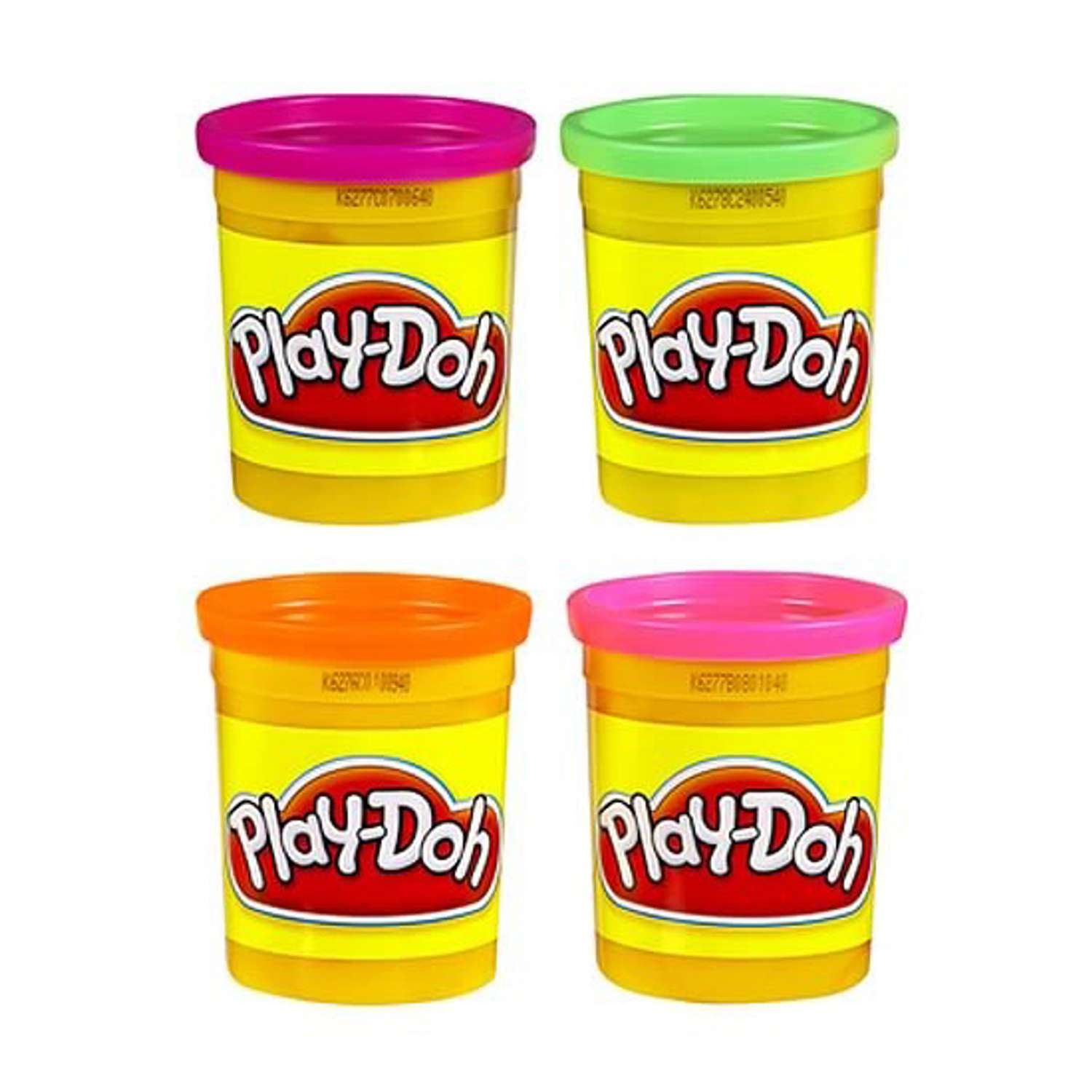 Набор пластилина Play-Doh 2 баночки неоновый цвет в ассортименте - фото 1