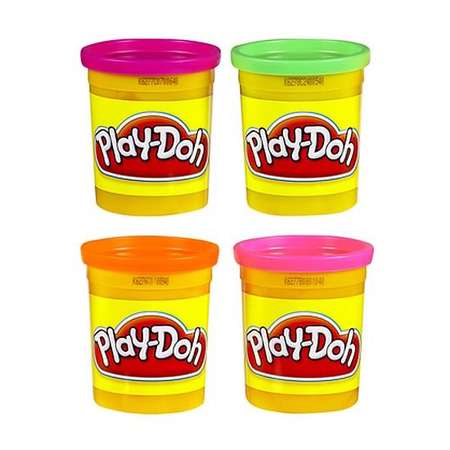 Набор пластилина Play-Doh 2 баночки неоновый цвет в ассортименте