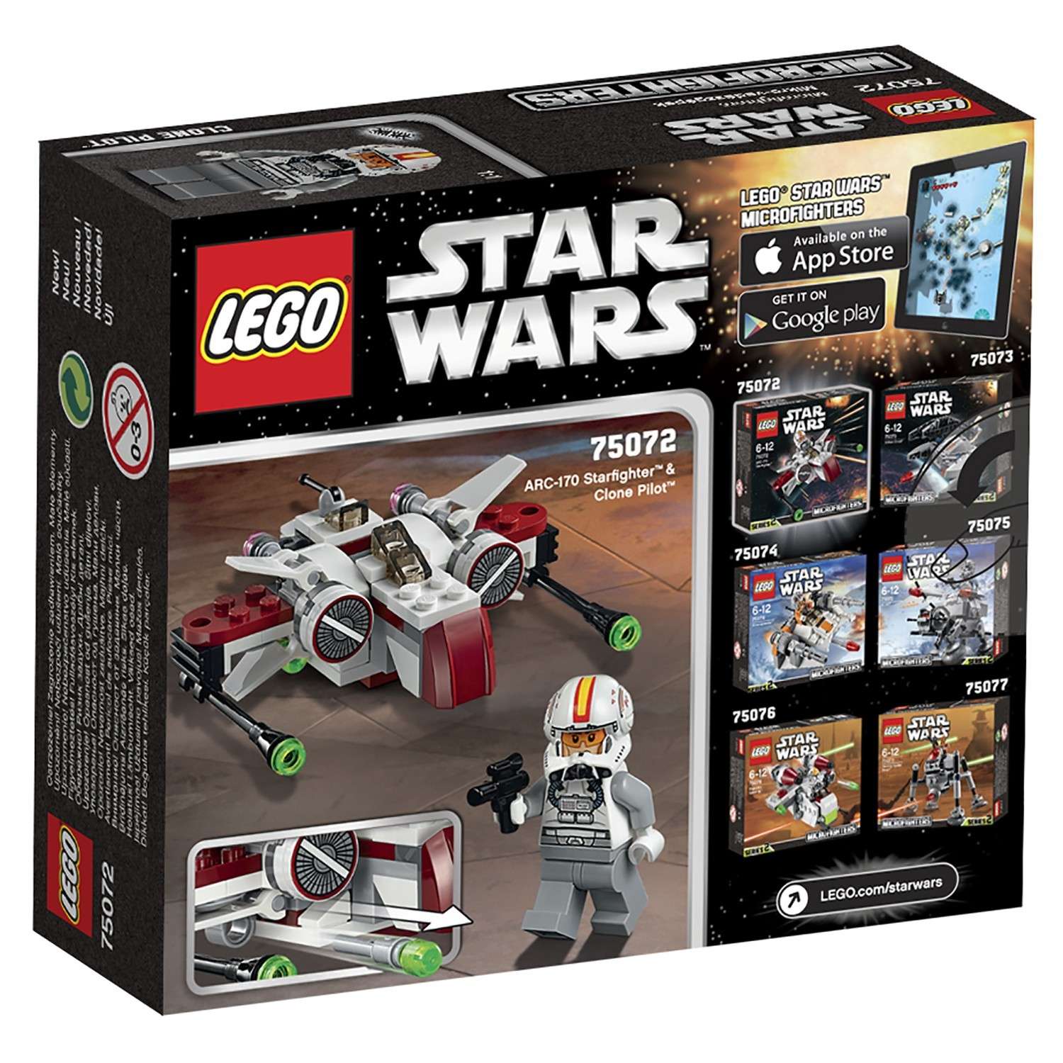 Конструктор LEGO Star Wars TM Звёздный истребитель ARC-170™ (75072) - фото 3