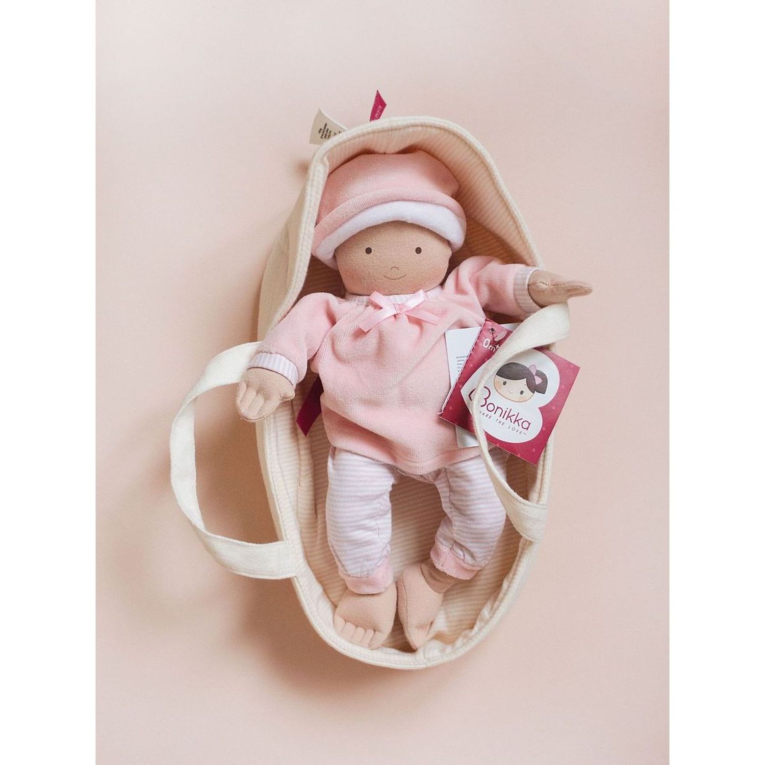 Кукла Bonikka Cherub baby pink мягконабивная 6202-1 - фото 6