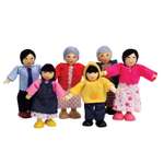 Набор мини-кукол Hape Счастливая азиатская семья E3502_HP