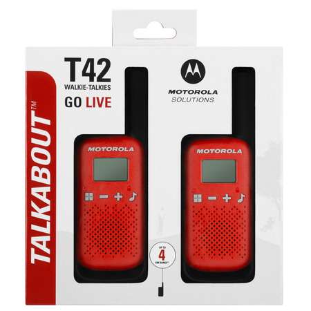 Комплект радиостанций Motorola TALKABOUT T42 2шт RED
