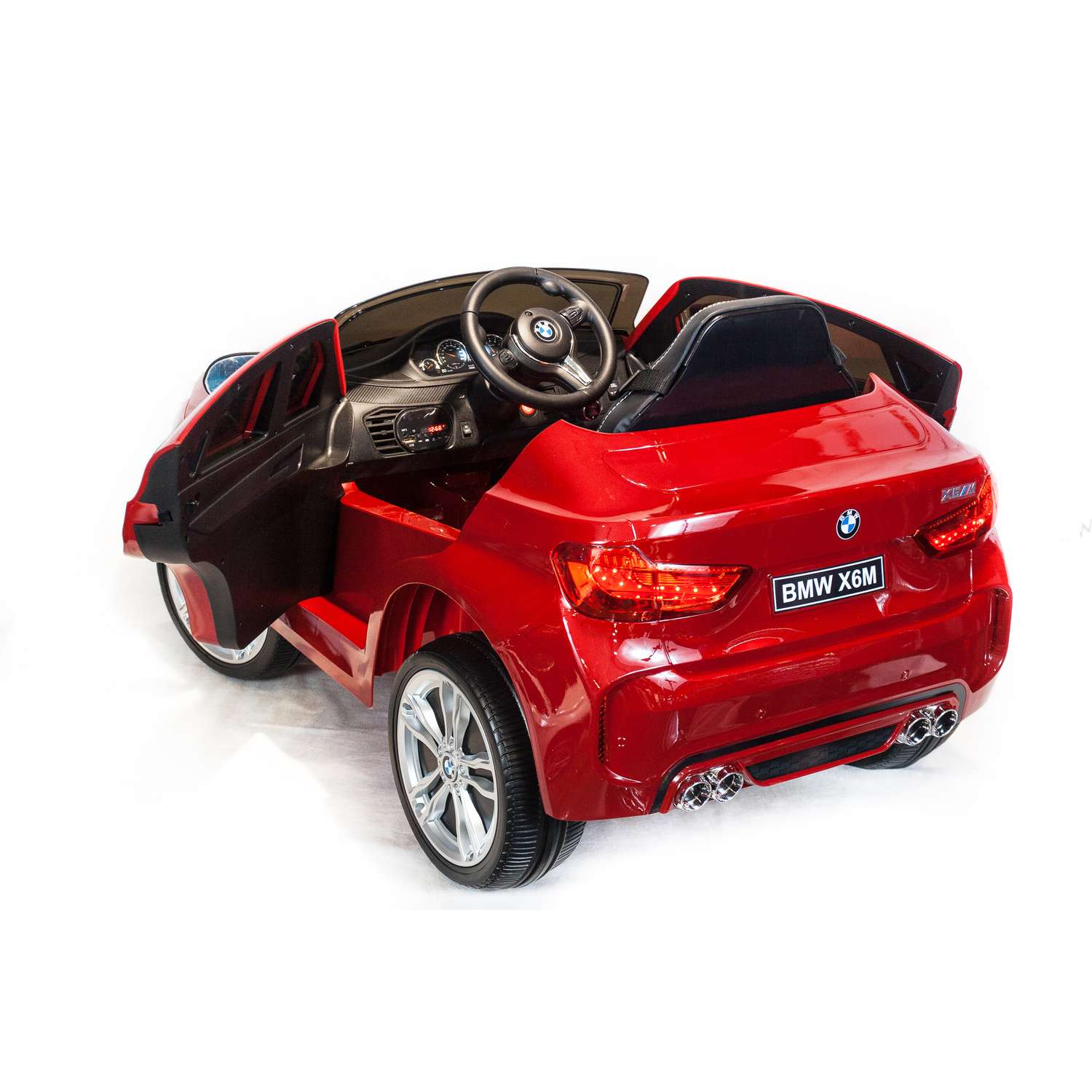 Электромобиль TOYLAND Джип BMW X6M mini красный - фото 6