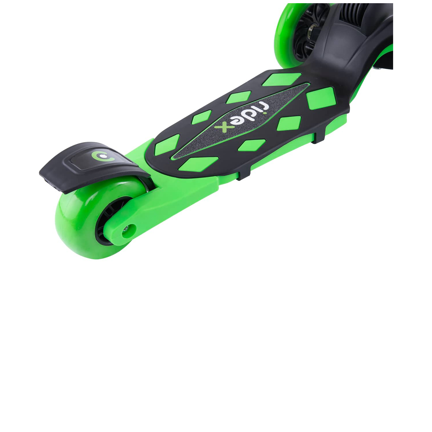 Самокат RIDEX трехколесный 3 wheels scooter Robin 120/80 neon green - фото 6