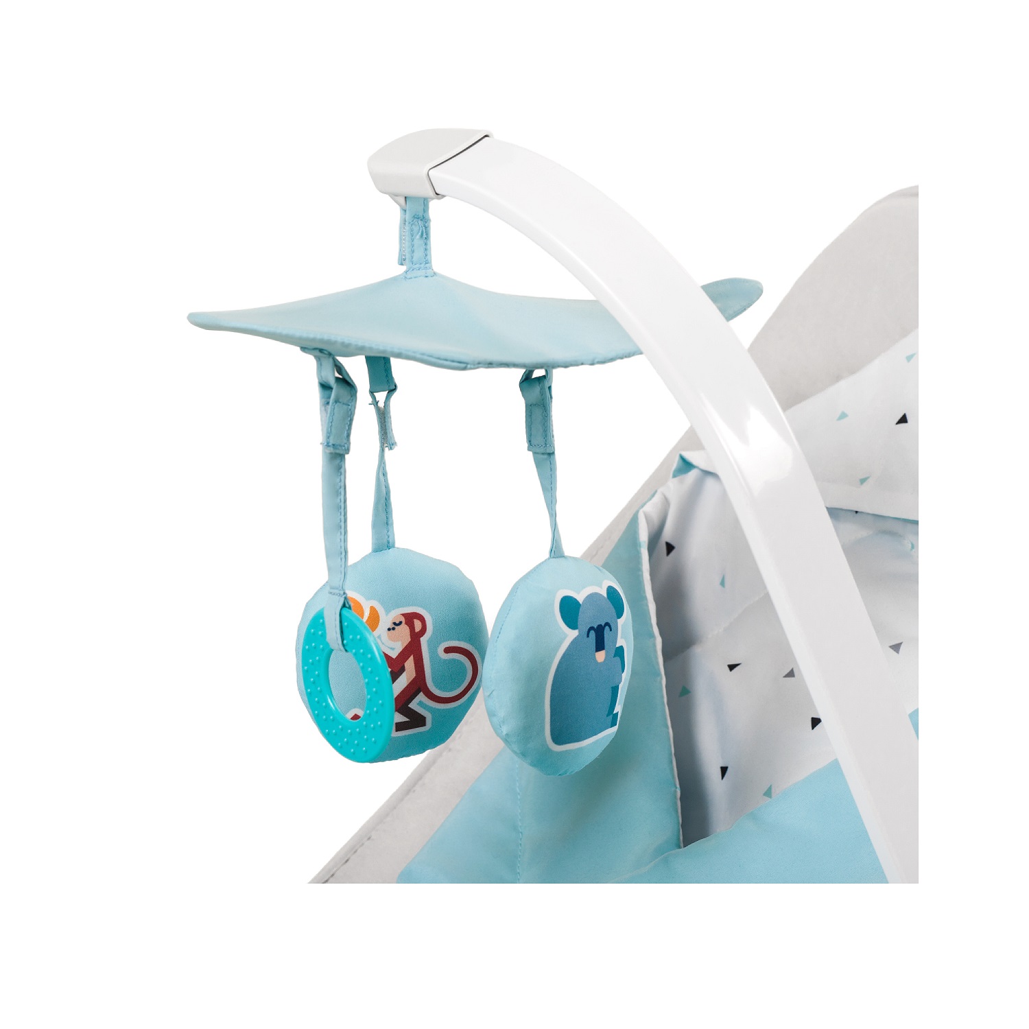 Шезлонг Kinderkraft Felio Light Blue - фото 7