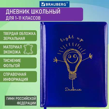 Дневник школьный Brauberg для 1-11 классов 48 листов