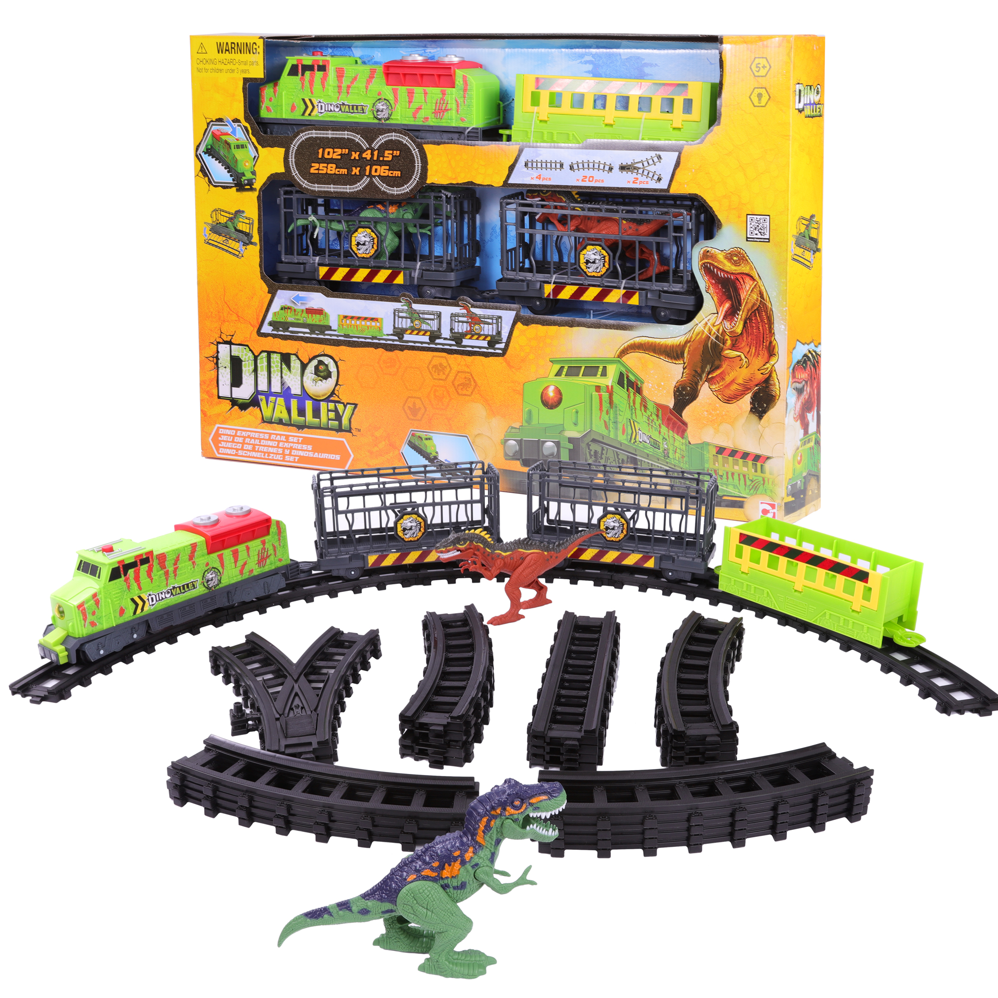 Игровой набор Chap Mei Поезд-экспресс с динозаврами 258х106 см 542119 - фото 2
