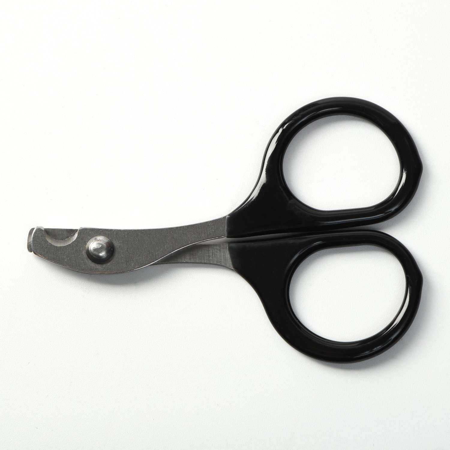 Ножницы-когтерезы Пижон с прорезиненными ручками Отверстие 6 мм чёрные - фото 6