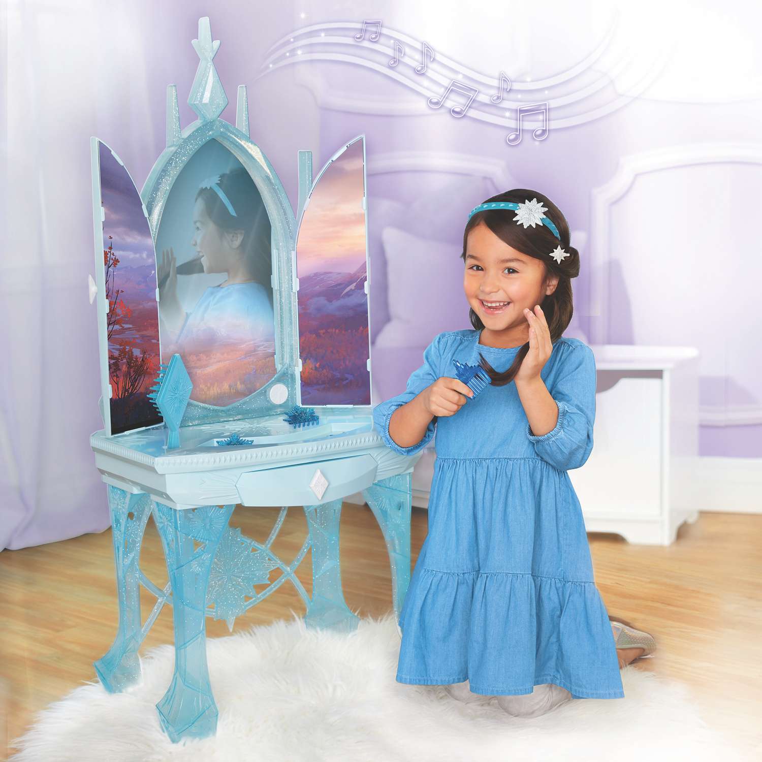 Мебель для куклы Disney Frozen Волшебный столик Эльзы Ледяной 212084 212084 - фото 9