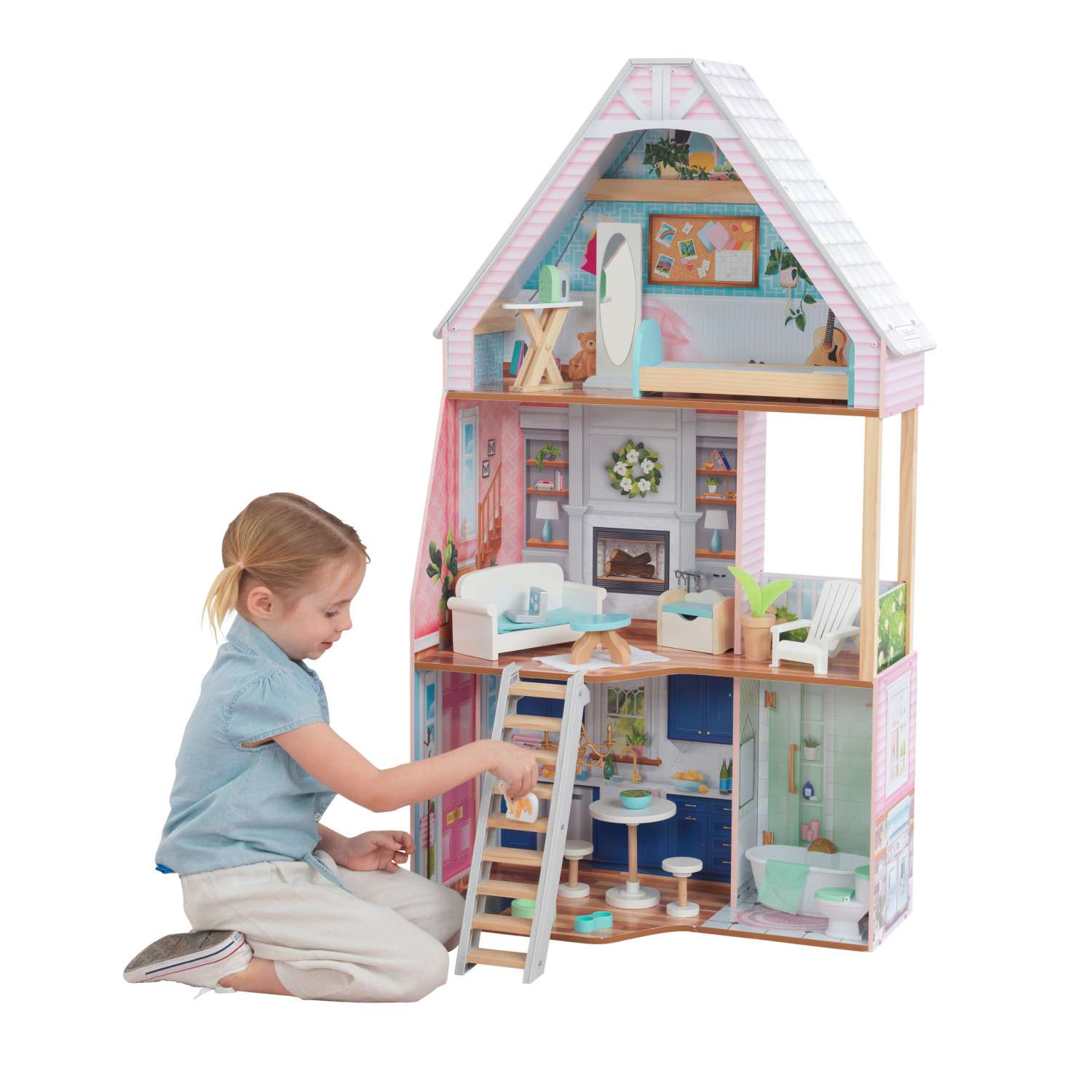 Кукольный домик  KidKraft Матильда с мебелью 23 предмета 65983_KE 65983_KE - фото 1