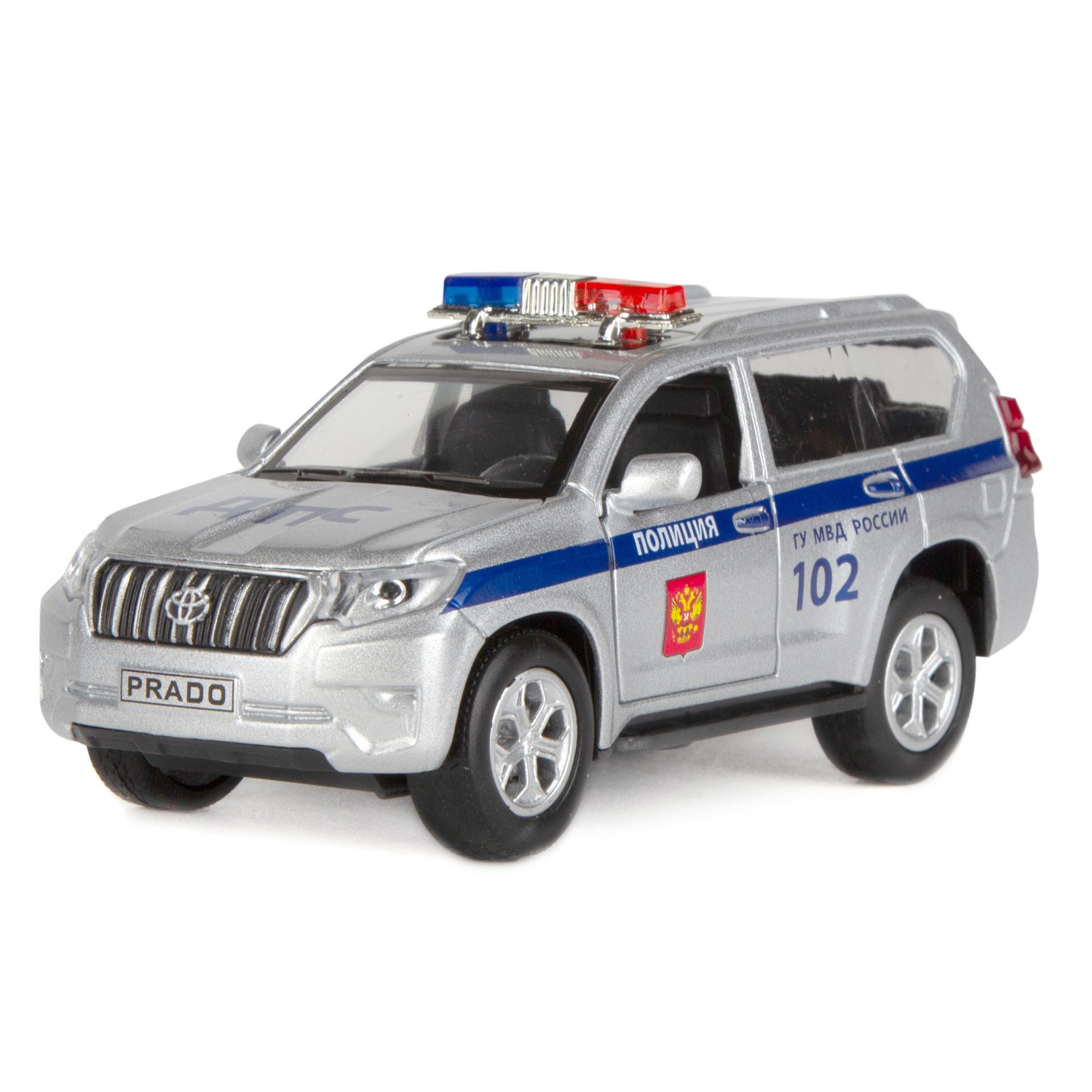 Машинка AUTOGRAND TOYOTA LAND CRUISER PRADO полиция ДПС 12см 65290 купить  по цене 499 ₽ в интернет-магазине Детский мир