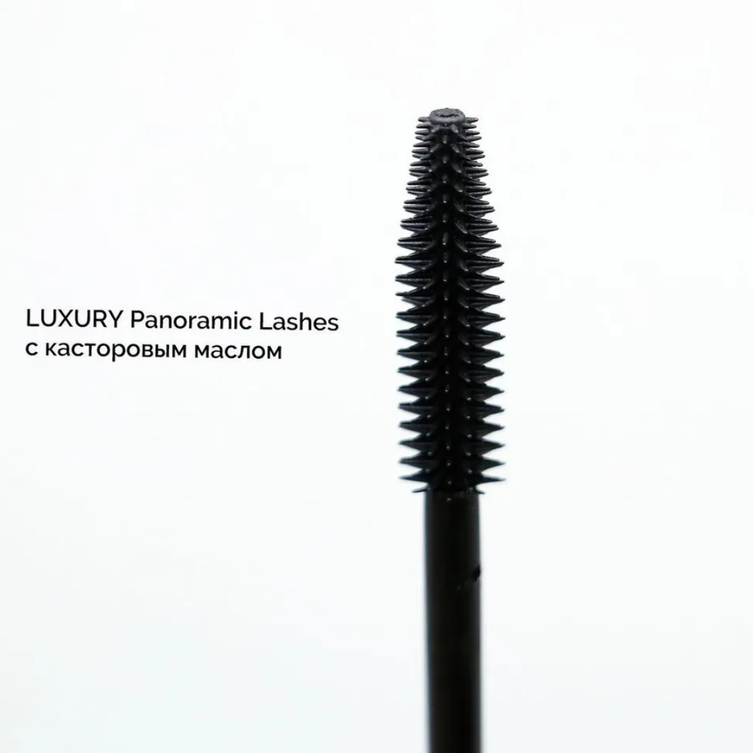 Тушь для ресниц черная BIELITA Luxury Panoramic Lashes с касторовым маслом 12 мл - фото 4