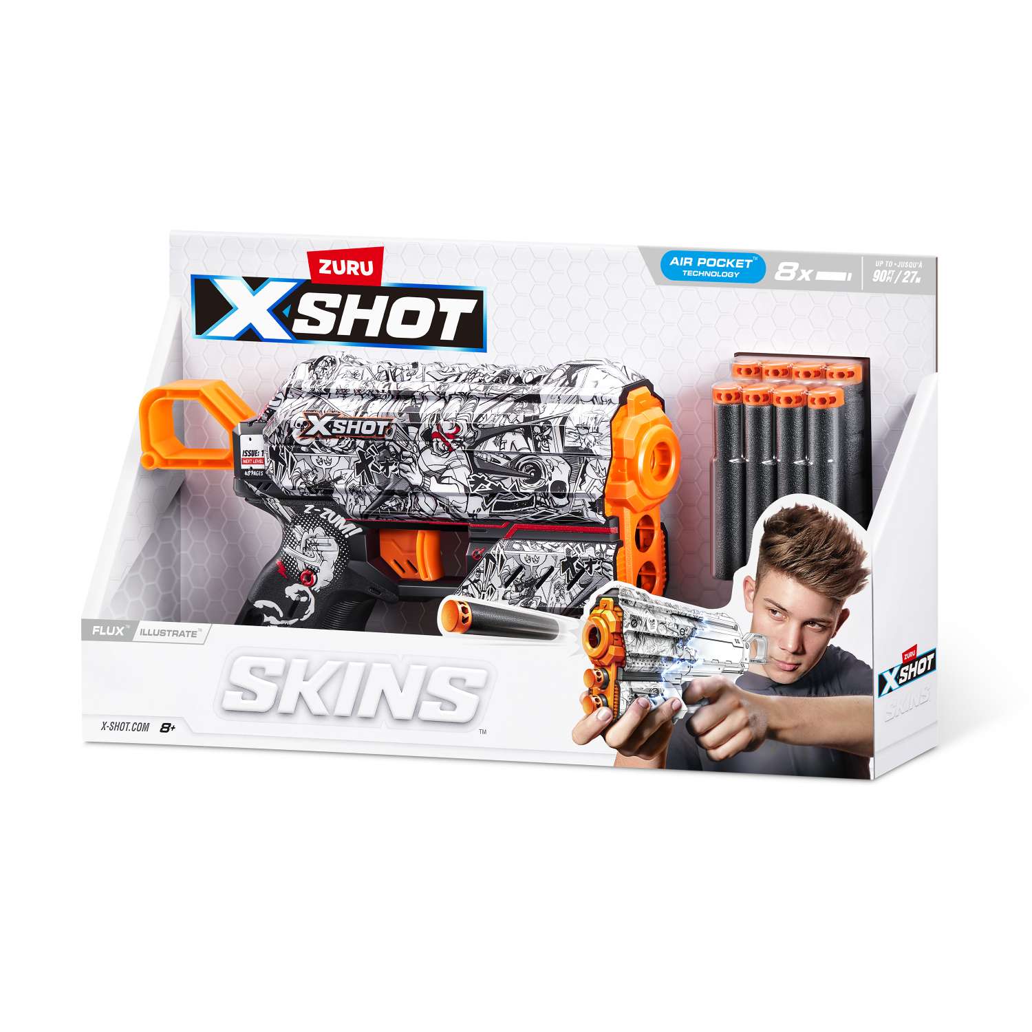 Набор для стрельбы XSHOT Скинс флакс Ниндзя 36516D - фото 11