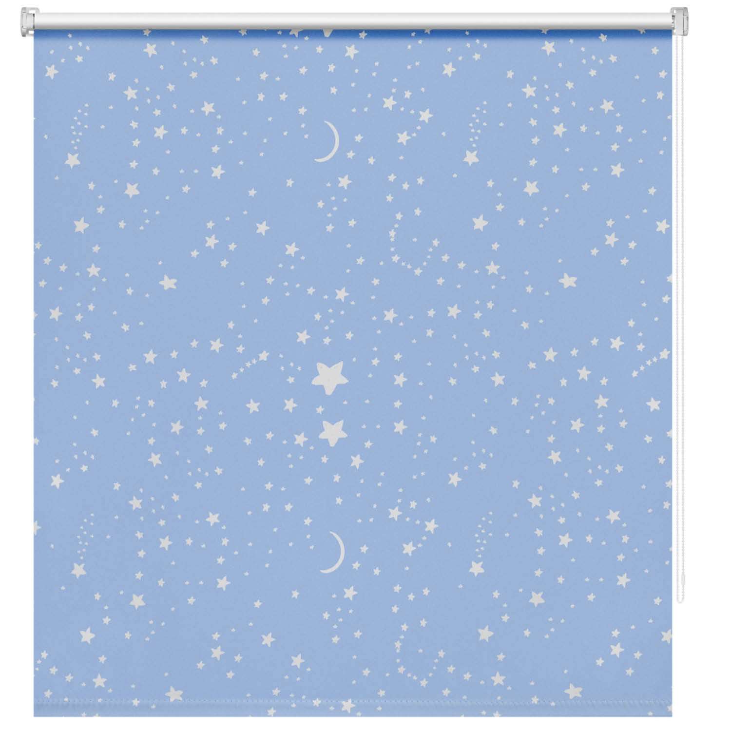 Рулонная штора DECOFEST Принт Блэкаут Звездное небо Голубой 060x160 LT Мини - фото 1