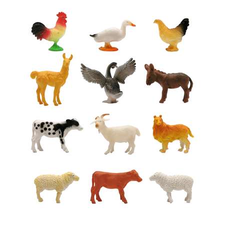 Игровой набор S+S Домашние животные с картой обитания внутри 12 шт Zooграфия