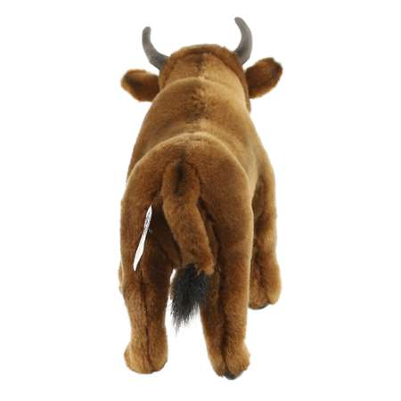 Реалистичная мягкая игрушка HANSA Бык коричневый 22 см подарок