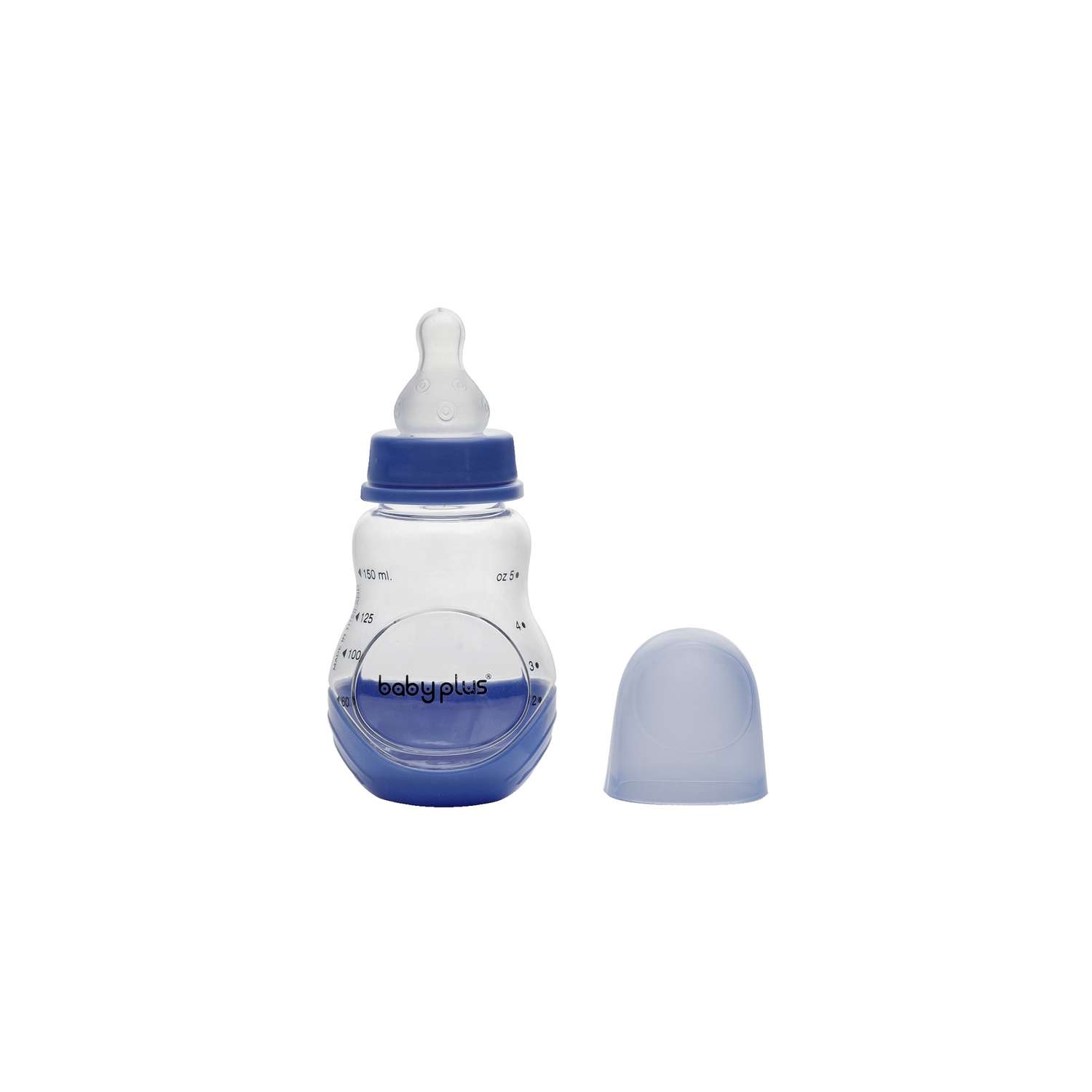 Бутылочка для кормления Baby Plus с соской BP5073-A 125 мл синяя - фото 2