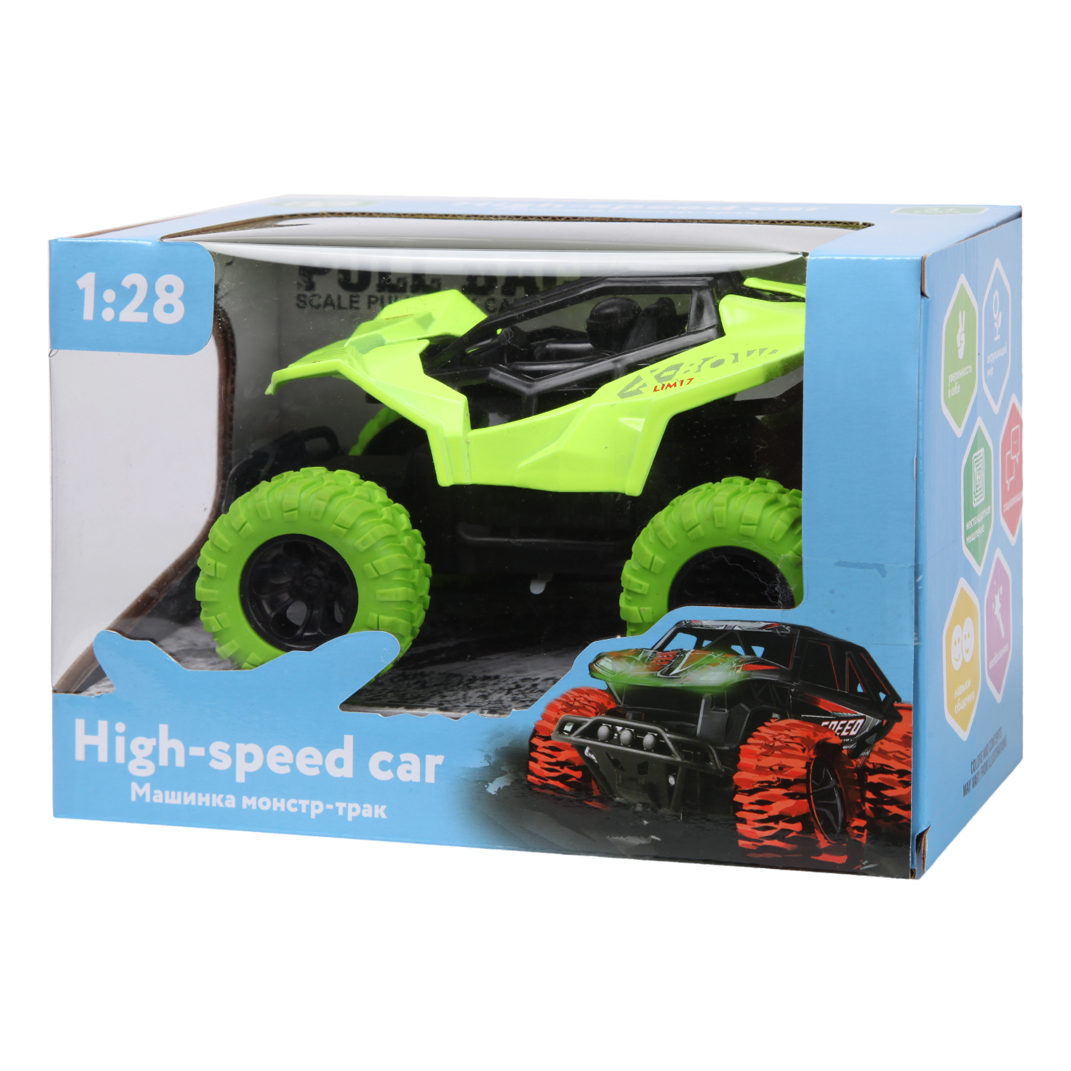 Автомобиль ABC 1:28 зеленый T2826-1B - фото 2