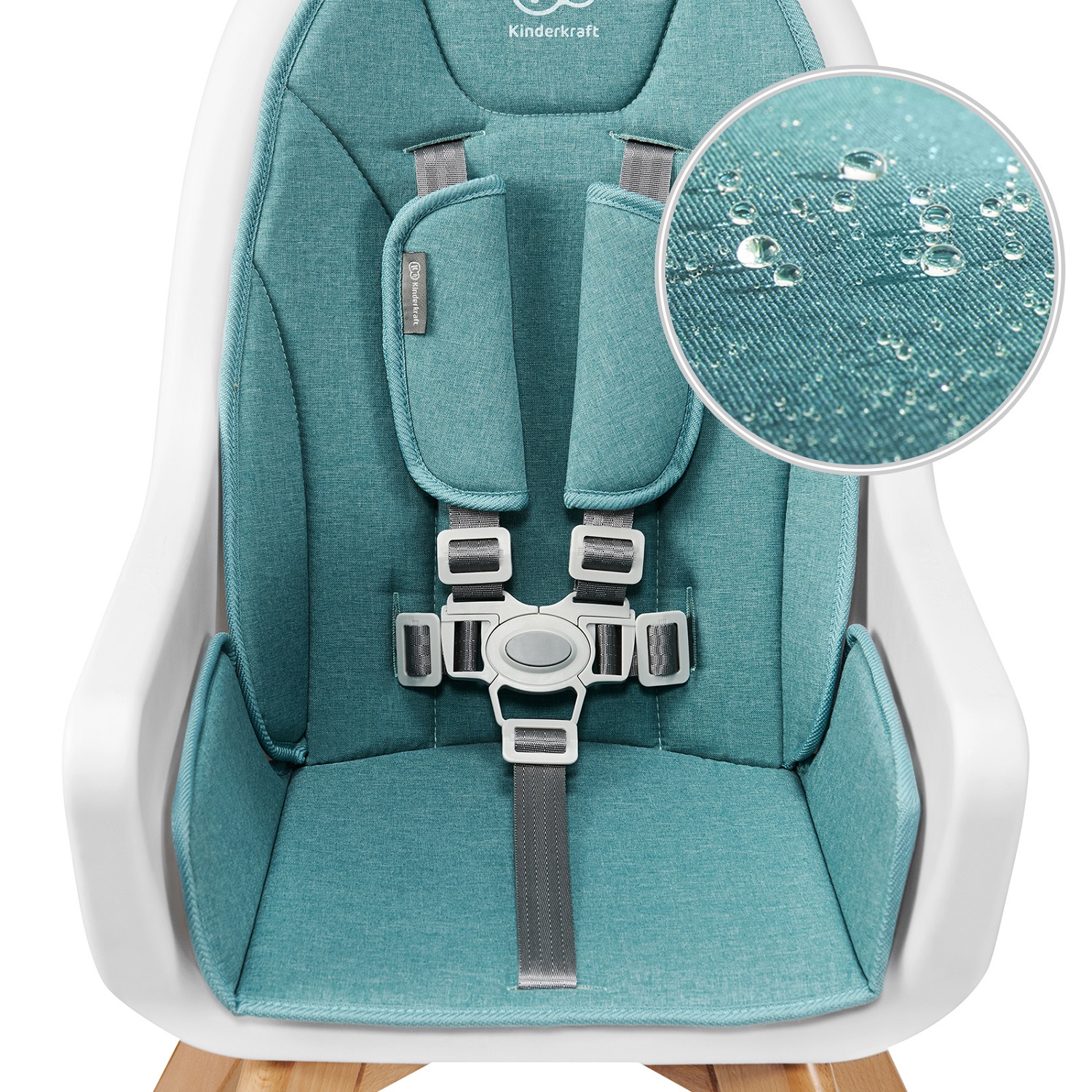 Стульчик для кормления Kinderkraft Tixi Turquoise - фото 17